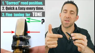 Saxophone Reed Position & Fine Tuning for Tone - Saxophone Lesson