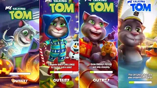 My Talking Tom Halloween vs Christmas vs New year Chinese vs Summer update Gameplay Android ios