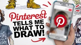 NO CONTROL! | Pinterest Tells Me What to Draw Game | Art Challenge