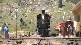 Durango & Silverton K-36 #480 Arriving At Silverton 8-26-10