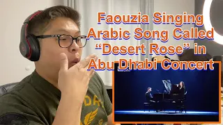 Faouzia Singing Arabic Song Called "Desert Rose" in Abu Dhabi Concert