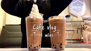 (Eng)🤎🍨Cafe vlog collection of 40minutes🍨🤎/ 40mins cafe vlog / asmr