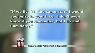 Man Apologizes For Bullying In Junior High