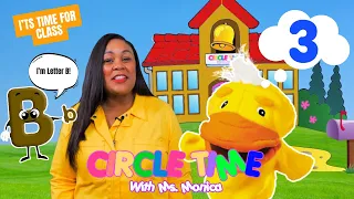 Circle Time Lesson - Letter B - Learn Colors - Learn Numbers - Counting 1-10 - Story Time