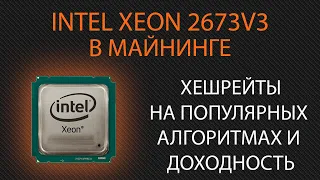 Процессор intel Xeon 2673v3 в майнинге RTM, XMR, AVN. Хешрейты и доходность