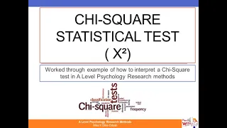 CHI SQUARE STATISTICAL TEST - RESEARCH METHODS - A LEVEL PSYCHOLOGY