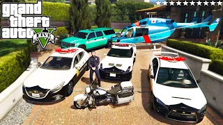 GTA 5 - Stealing Japanese Emergency Vehicles with Michael! | (GTA V Real Life Cars #28)