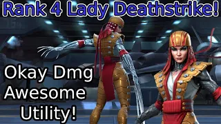 Rank 4 Lady Deathstrike Damage Output & All Abilities Explained! | Marvel Contest Of Champions