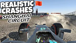 REALISTIC F1 CRASHES CHINESE GP!