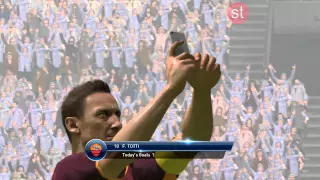 PES 2016 (Pro Evolution Soccer) PC Francesco Totti Goal "Selfie" Celebration (Full HD, 60fps)