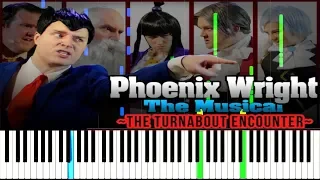 Phoenix Wright the Musical - Random Encounters [Synthesia PIano Tutorial]