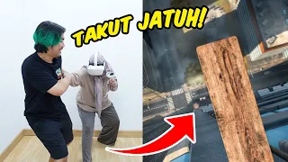 BERASA JATUH DARI GEDUNG! - Main VR Plank Mama Sampai Ketakutan | Keluarga Ziyan