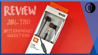 JBL T110 Pure Bass Earphone Review : Best budget earphone.