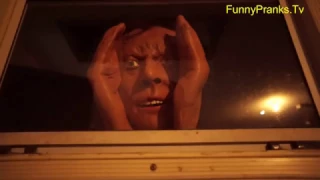 Scary Peeper Prank Girl Friend.