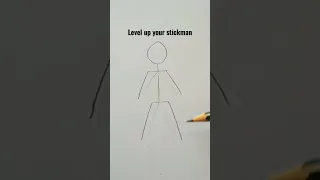 Level up your stickman#anime #drawing #sketch #stickman #drawingtutorial #learntodraw