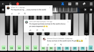 Every Woman in the World by Air Supply • Perfect Piano • Tutorial • Mobile/Phone