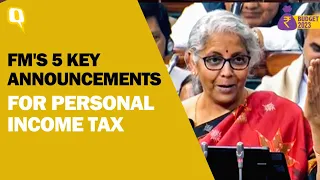 Budget 2023 | 'No Income Tax for Earnings Up to Rs 7 Lakh': Nirmala Sitharaman  | The Quint