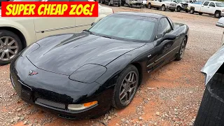 Copart Walk Around + Super Cheap Chevy Corvette Z06!!