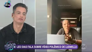 Ludmilla debocha de Leo Dias e jornalista rebate: "Não seja ingrata"
