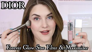 DIOR FOREVER GLOW STAR FILTER & MAXIMIZER | review, try-on, and comparisons