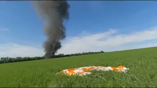 Intense footage shows Russian pilot ejecting from shot down SU-25