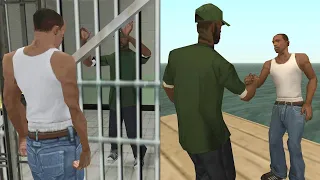 This happens if we RELEASE SWEET from PRISON in GTA San Andreas!
