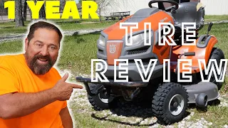 BEST LAWN TRACTOR TIRE for the MONEY, 1 YEAR REVIEW!