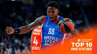 Top 10 Dunks | October | 2023-24 Turkish Airlines EuroLeague