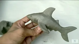 how to make a clay shark | how to make a clay baby shark