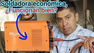 Soldadora inverter económica, ¿Funcionan bien? Prueba de soldadura con electrodo revestido.