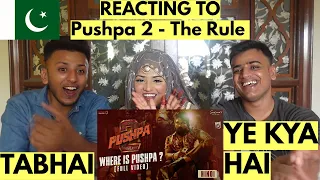 Where is Pushpa? | Pushpa 2 - The Rule | PAKISTANI REACTION VIDEO | WE CROODS