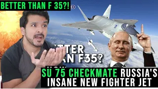 Su 75 Checkmate - Russia's INSANE New Fighter Jet! - Better than the F-35? | CG Reacts