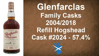 Glenfarclas Family Casks 2004/2018 Refill Hogshead Cask #2024 with 57.4% ABV Review from WhiskyJason
