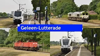 Treinen op station Geleen-Lutterade