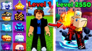 Noob To Max Level With All Elemental Fruits in Blox Fruits