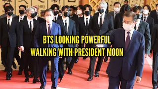 BTS walking with President Moon at Blue House | BTS SOUTH KOREA'S PRIDE  BTS 방탄소년단