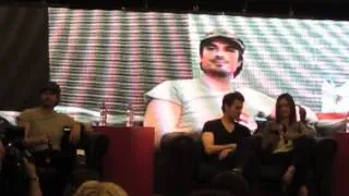 Ian Somerhalder, Paul Wesley & Torrey DeVitto at BMIF convention Paris