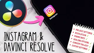 CREATE and EXPORT video for Instagram POSTS in Davinci Resolve 16