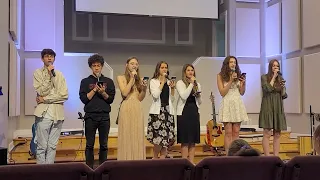 Псалом "Поёт моё сердце", поёт молодёжь церкви Roswell Alliance Church, 🇺🇸 USA