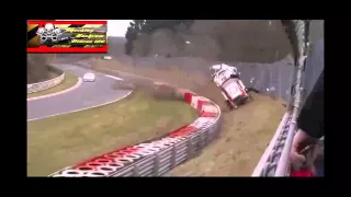 Airborne NISSAN  GT R kills one spectator in Nurburgring