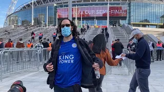 Happy fans return to Wembley for FA cup semi-final