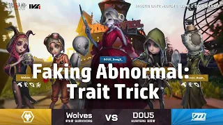 IVL:  DongX's Fake Abnormal Trick! | Wolves vs DOU5 | Identity V League [Eng Sub]