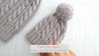 Can You Spot The Invisible Seam? Achieve a Professional Finish To Your Knits