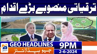 Development projects - Major initiatives - Punjab Govt | Geo News at 9 PM Headlines | 2nd June 2024