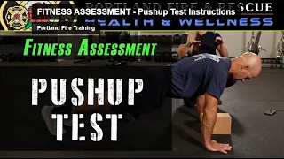 Pushup Test Instruction for Firefighter Fitness Assessment