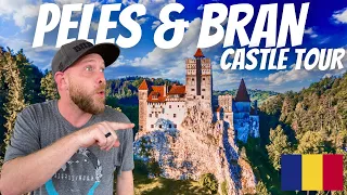 TRANSYLVANIA CASTLE TOUR: Inside Bran (Dracula) Castle & Peles Castle | Romania Travel Vlog 2024