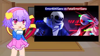 Touhou React to Error404!Sans vs FatalError!Sans [Animation]