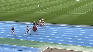 20240427 東京選手権 女子100m 決勝