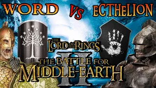 🟢Pro 1v1's ! #2 | Ecthelion vs Word | Patch 1.09v2 BFME 2 Online Multiplayer!