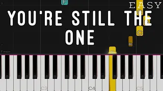 You're Still The One - Shania Twain | EASY Piano Tutorial